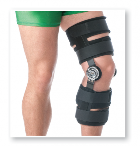 Ортез на коленный сустав послеоперационный (с моноцентричными шарнирами) облегченный
